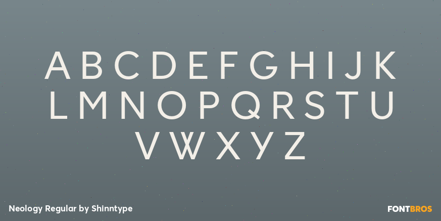 Neology Regular Font Poster #2