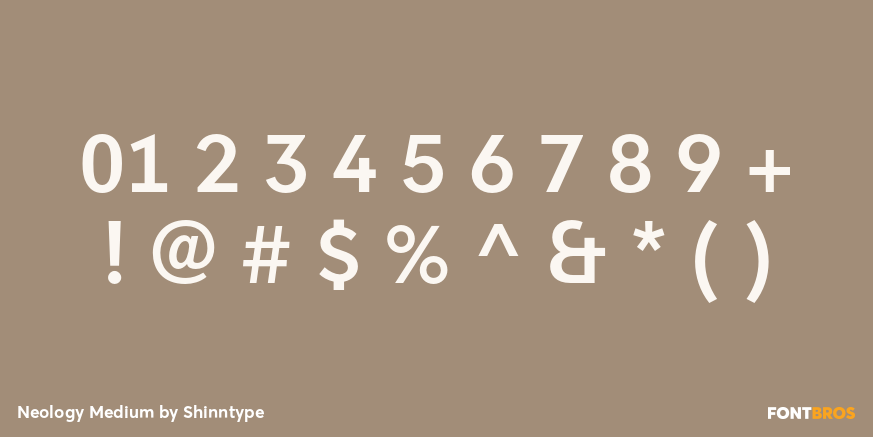 Neology Medium Font Poster #4