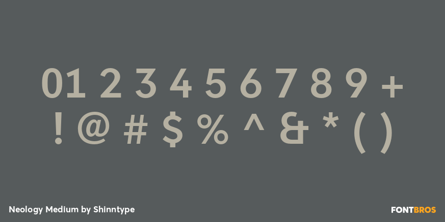 Neology Medium Font Poster #4