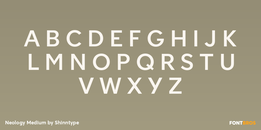 Neology Medium Font Poster #2