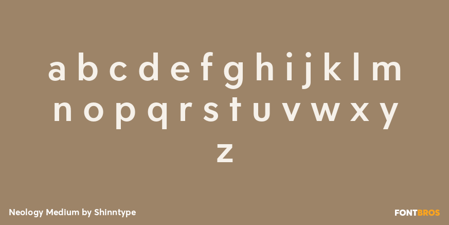 Neology Medium Font Poster #3