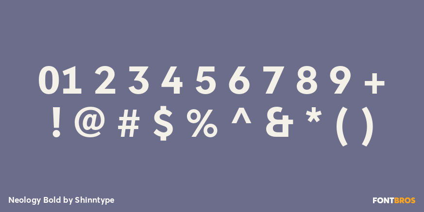 Neology Bold Font Poster #4