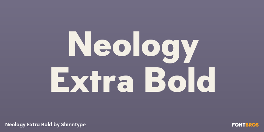 Neology Extra Bold Poster