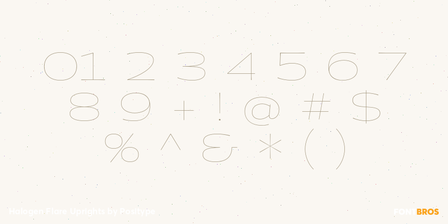 Halogen Flare Uprights Font Poster #1