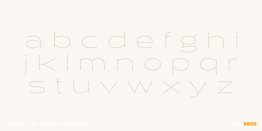Halogen Flare Uprights Font Poster #1
