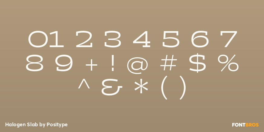 Halogen Slab Font Poster #4