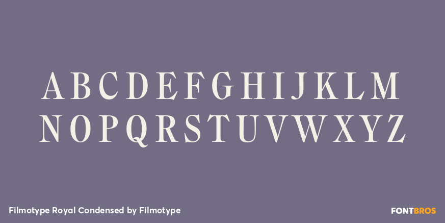 Filmotype Royal Condensed Font Poster #2