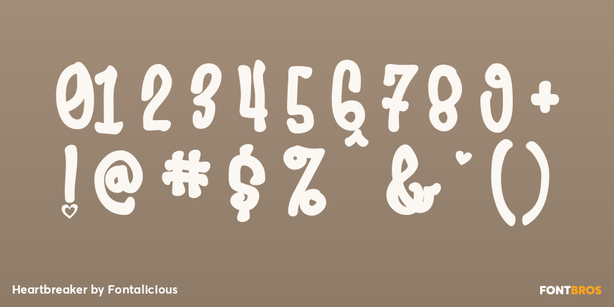 Heartbreaker Font Poster #1