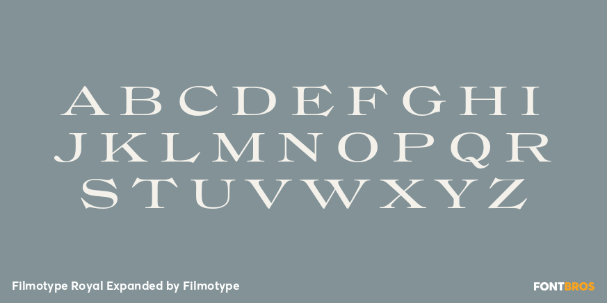 Filmotype Royal Expanded Font Poster #2