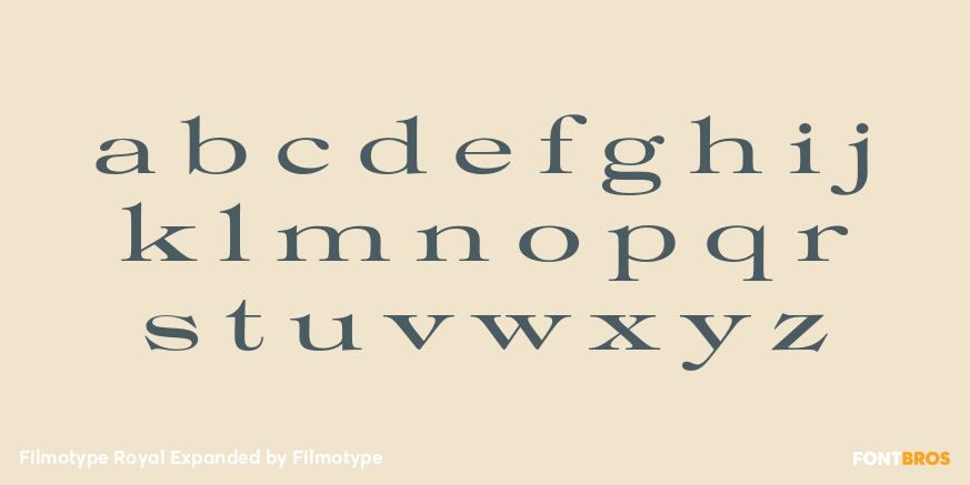 Filmotype Royal Expanded Font Poster #3