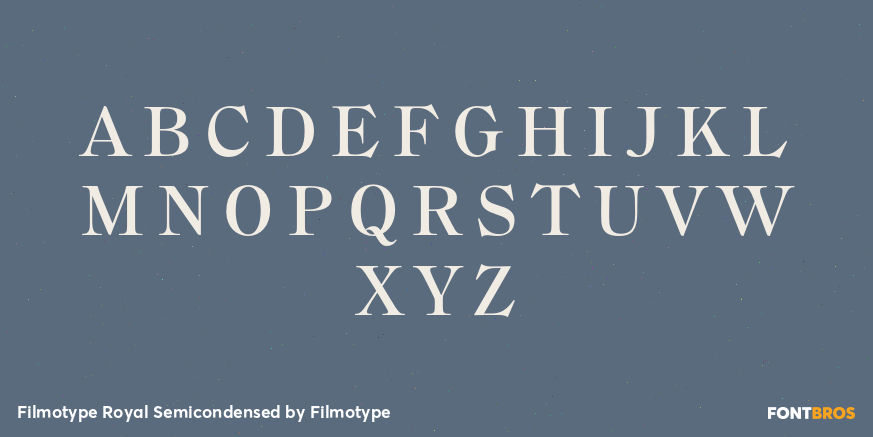 Filmotype Royal Semicondensed Font Poster #2
