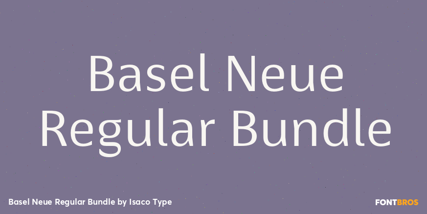 Basel Neue Regular Bundle Poster