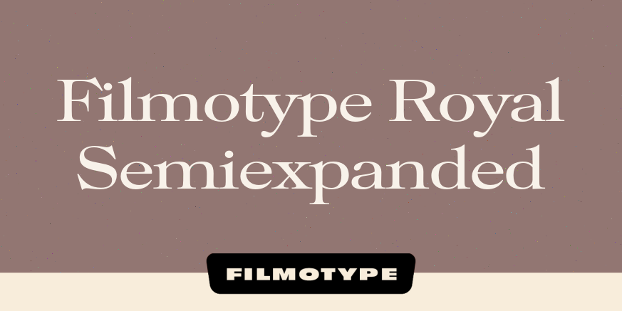 Filmotype Royal Semiexpanded Poster