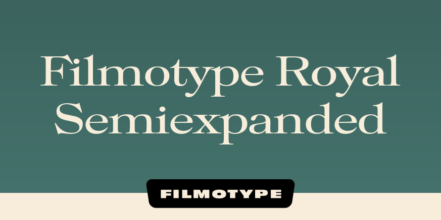 Filmotype Royal Semiexpanded Poster