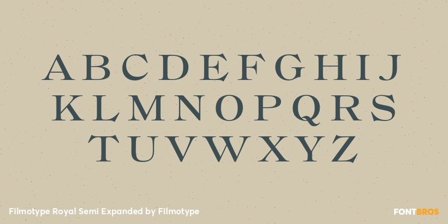 Filmotype Royal Semi Expanded Font Poster #2