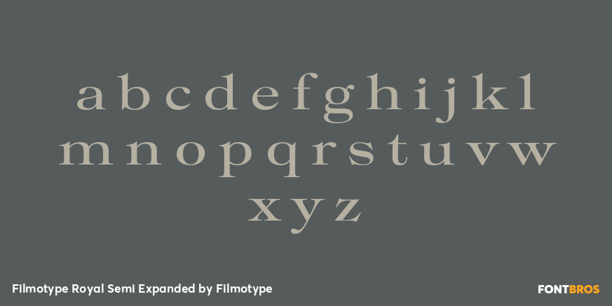 Filmotype Royal Semi Expanded Font Poster #3