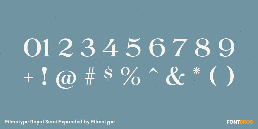 Filmotype Royal Semi Expanded Font Poster #4