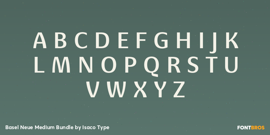 Basel Neue Medium Bundle Font Poster #2