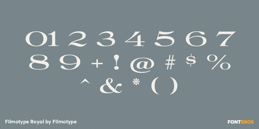 Filmotype Royal Font Poster #1