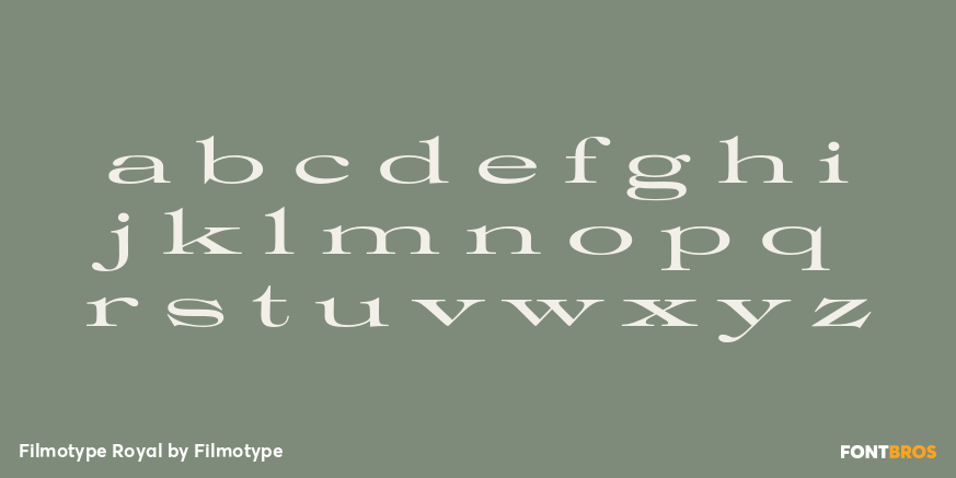 Filmotype Royal Font Poster #3