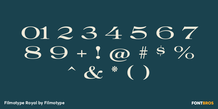 Filmotype Royal Font Poster #4