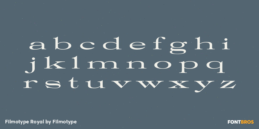 Filmotype Royal Font Poster #1