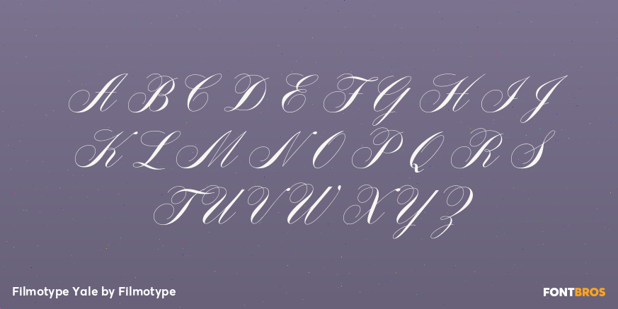 Filmotype Yale Font Poster #2