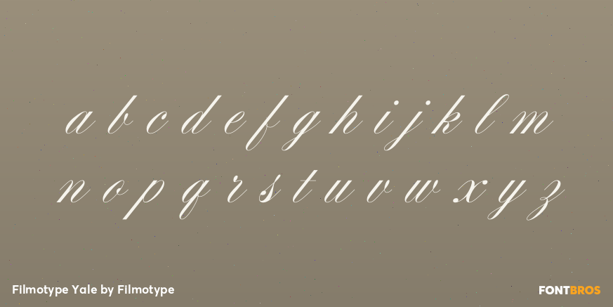 Filmotype Yale Font Poster #3