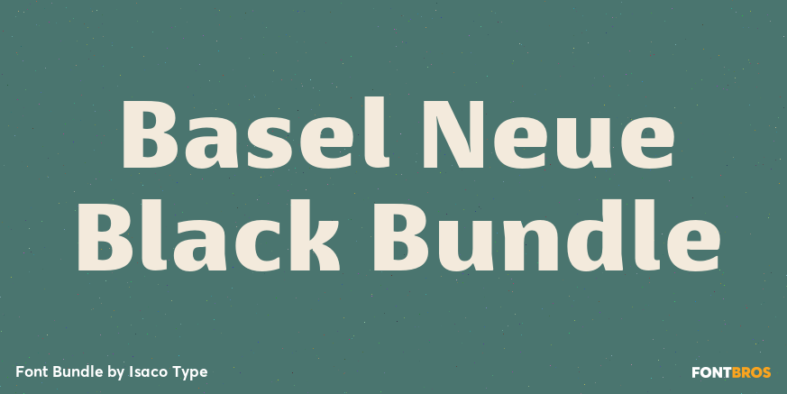 Basel Neue Black Bundle Font Poster #1