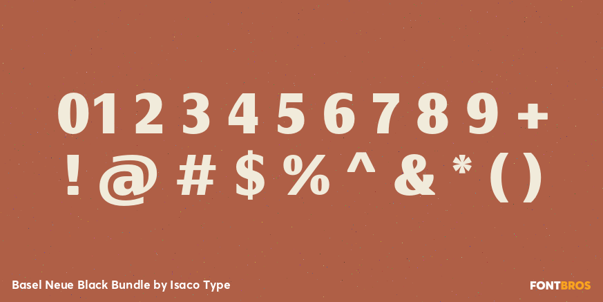 Basel Neue Black Bundle Font Poster #1