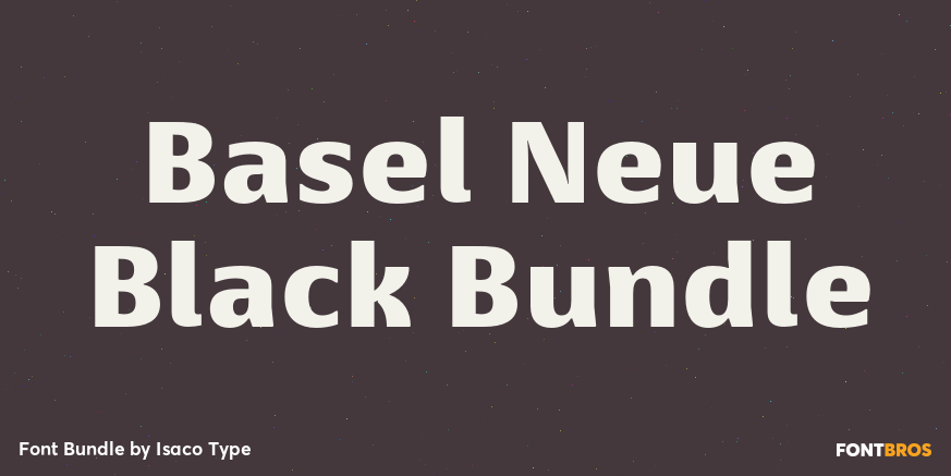 Basel Neue Black Bundle Poster