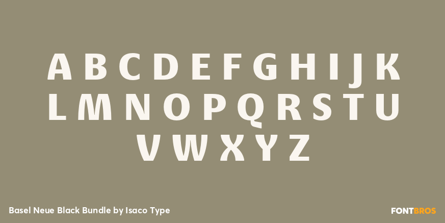 Basel Neue Black Bundle Font Poster #2