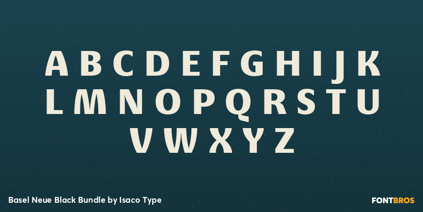 Basel Neue Black Bundle Font Poster #1