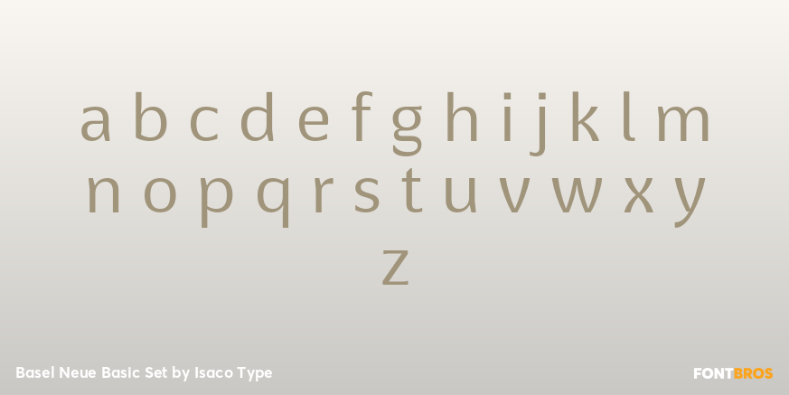 Basel Neue Basic Set Font Poster #3