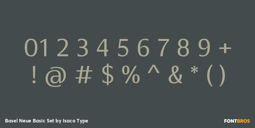 Basel Neue Basic Set Font Poster #4