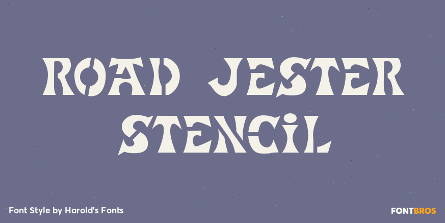 Road Jester Stencil Poster