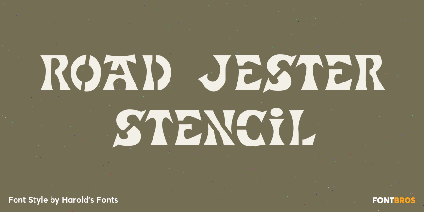 Road Jester Stencil Poster