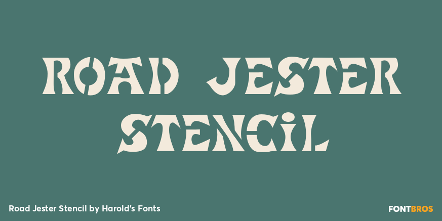 Road Jester Stencil Poster