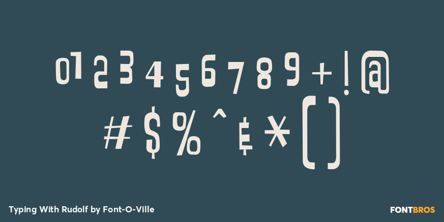 Typing With Rudolf Font Poster #1