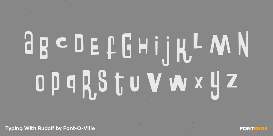 Typing With Rudolf Font Poster #3
