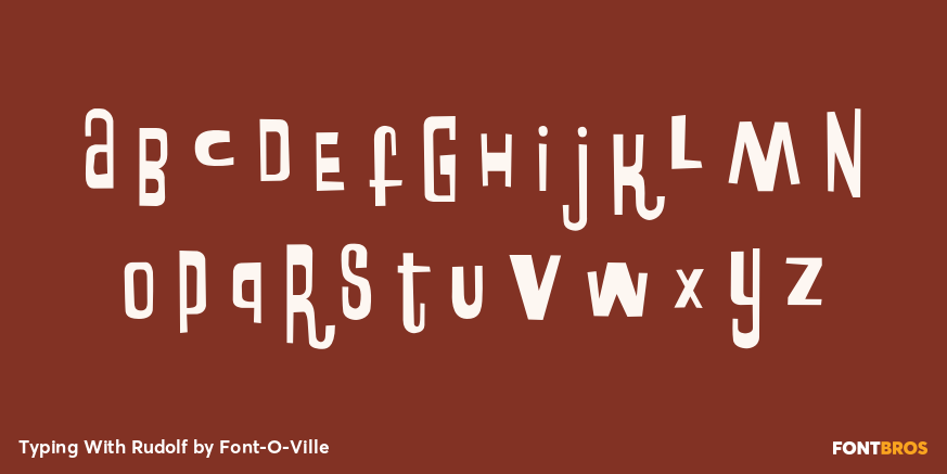 Typing With Rudolf Font Poster #1