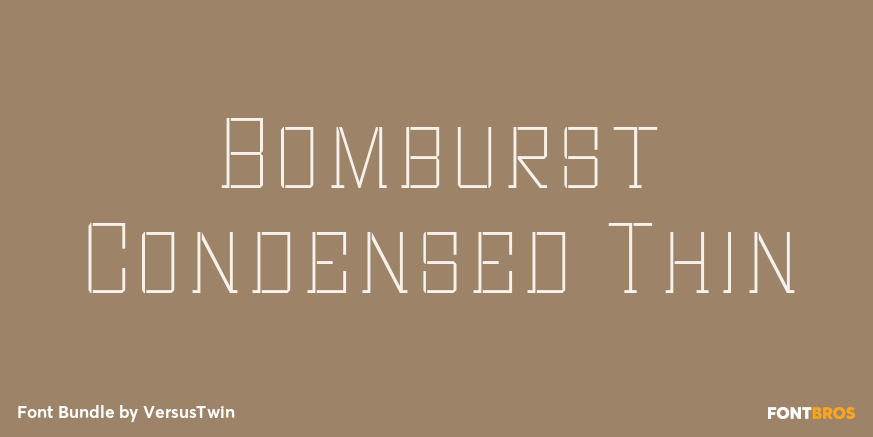 Bomburst Condensed Thin Poster