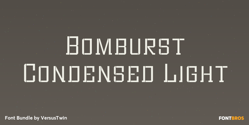 Bomburst Condensed Light Poster