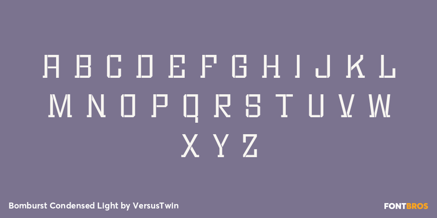 Bomburst Condensed Light Font Poster #3