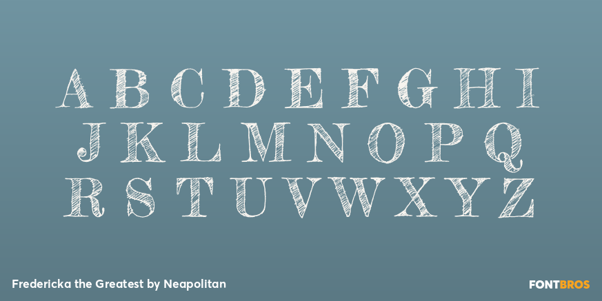 Fredericka the Greatest Font Poster #2