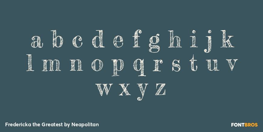 Fredericka the Greatest Font Poster #3