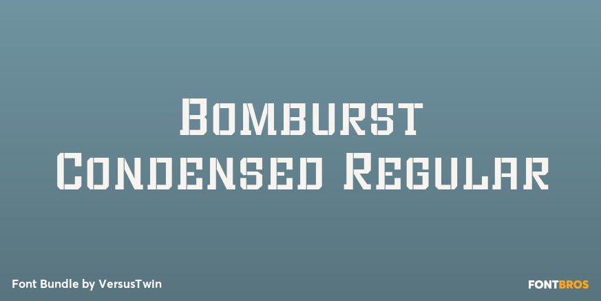 Bomburst Condensed Regular Poster