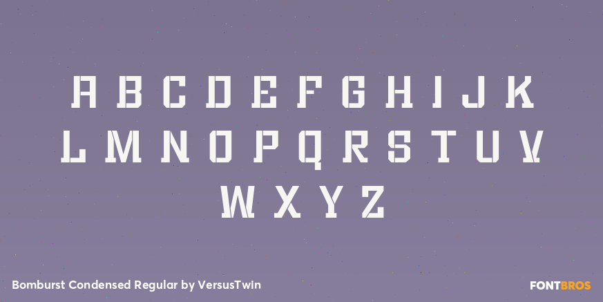 Bomburst Condensed Regular Font Poster #3