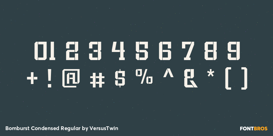 Bomburst Condensed Regular Font Poster #4