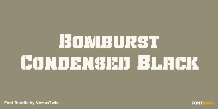Bomburst Condensed Black Poster